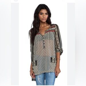 Free people  Boho /Tribal style, Feather in the Wind Tunic, OS XS